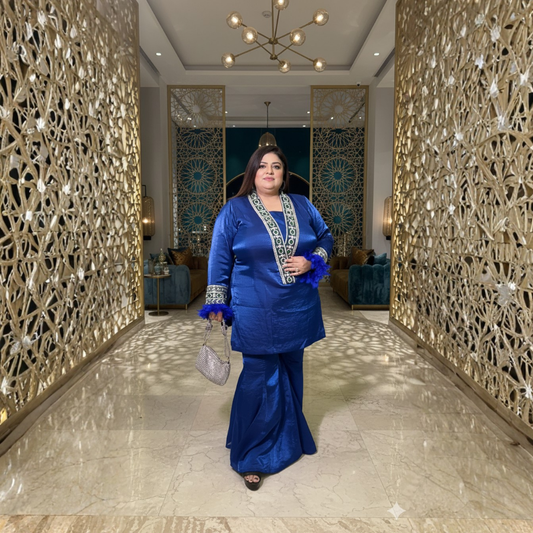 Shiny Georgette Garara Co-Ord Set | Custom Colors | Sizes S–10XL